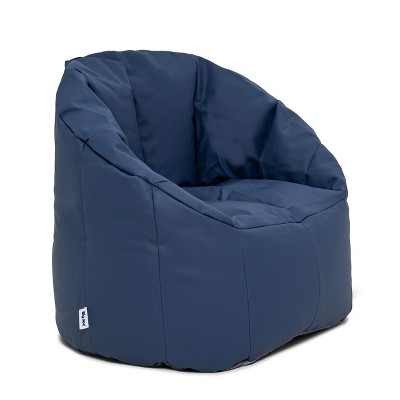 Big Joe Milano Bean Bag Chair, Indoor And Outdoor, Marine Vinyl, Navy ...