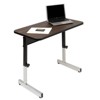 36" Canvas & Color Adjustable All Purpose Table Black/Walnut - Calico Designs: Modern Standing Desk with Steel Frame - 3 of 4