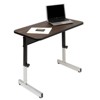 36" Canvas & Color Adjustable All Purpose Table Black/Walnut - Calico Designs - image 3 of 4