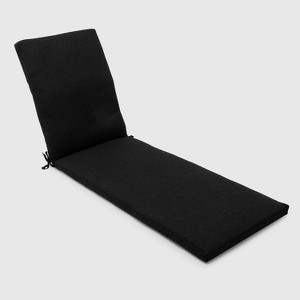 Outdoor Chaise Cushion Black - Threshold