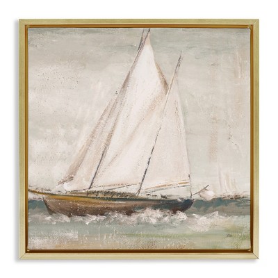 Stupell Industries Traditional Sailboat at Sea, 25" x 25"