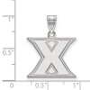Black Bow Jewelry 14k White Gold Xavier Musketeers NCAA Medium Pendant - 2 of 3