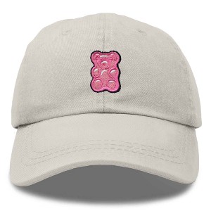 Dalix Pink Gummy Embroidered Cotton Dad Hat Baseball Cap Adjustable Womens - 1 of 4
