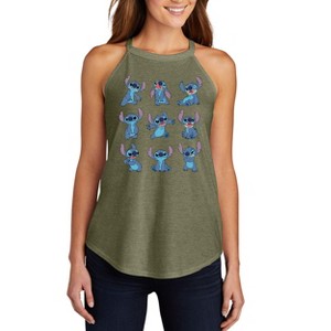 Women's - Lilo and Stitch - Stitch Poses Graphic High Neck Tank - 1 of 2