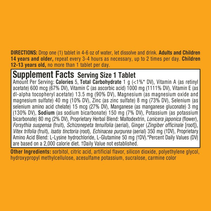 Airborne Immune Support Effervescent Tablets with Vitamin C &#38; Zinc - Very Berry - 10ct, 5 of 11