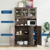 70" Tall Kitchen Pantry Cabinet, Freestanding Buffet Hutch Cabinet with Microwave Stand,  Wooden Sideboard Buffet Cabinet, Coffee Bar Cabinet - 4 of 4