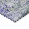 Artichoke Green Purple And Lilac Abstract Washable Indoor Outdoor Area Rug - 4 of 4