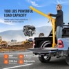 VEVOR Pickup Truck Crane, Folding Truck-Mounted Bed Crane with 1100 lbs Manual Winch, Steel Pickup Truck Jib Crane Hoist 360 Degrees Swivel, Yellow - 3 of 4