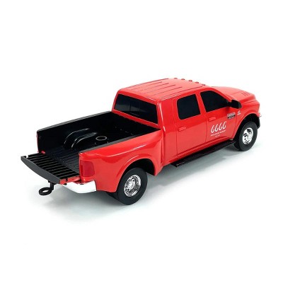 Red Plastic Ram 3500 Mega Cab Dually Toy Truck