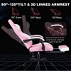 Ergonomic Video Gamer Chairs,Computer Gaming Chairs with Massage Lumbar Support and footrest - 3 of 4