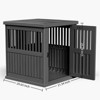 Bencmate Pet Crates and Houses Slanted Roof Dog Crate Lockable Gate Optimal Airflow Easy Setup for Living Room Patio, Blue, 29.65"*21.34"*25.28" - 3 of 4
