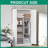 Mlezan 72" Metal Storage Cabinet: Lockable Steel Wardrobe for Office, Home, School, Gym, or Hotel.  Durable and Versatile Employee Locker. - 3 of 4
