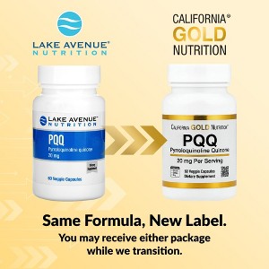 PQQ, Pyrroloquinoline quinone, 20 mg, 60 Veggie Capsules - 1 of 4