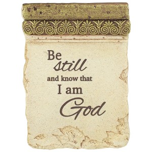 Northlight Be Still and Know That I Am God Plaque with Easel - 8" - 1 of 4