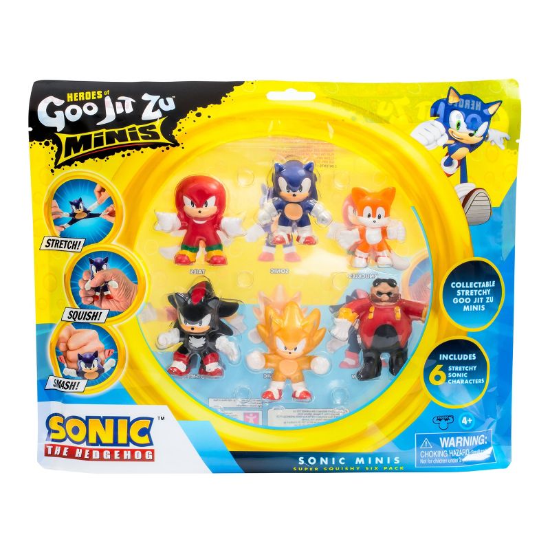 Goo Jit Zu Sonic the Hedgehog Super Squishy Mini Figure Set - 6pk, 2 of 13