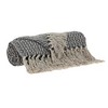 Parkland Collection,Lily Transitional Gray 52" X 67" Woven Handloom Throw - 3 of 4