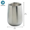 iDesign Stainless Steel Tumbler for Countertop or Vanity - Brushed - 3 of 4