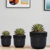 SpassWay 15" Dia Outdoor Indoor Ceramic Planter Pot Decorative Planter with Drainage Hole Patio Flower Pot - 4 of 4