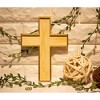 Genie Crafts 12 Pack Unfinished Wooden Cross Cutouts for Church, Sunday School Crafts, DIY Home Wall Decor, 8.9 x 6.5 In - 2 of 4