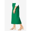 Jessica London Women's Plus Size Classic Cotton Denim Midi Skirt - 4 of 4