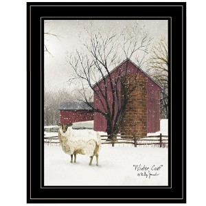 Winter Coat Framed Wall Art, Modern Home Decor Framed Print for Living Room, Bedroom & Farmhouse Wall Decoration by Billy Jacobs - 1 of 4