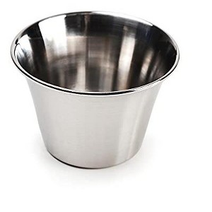 RSVP International Kitchen Prep Bowl Collection Stainless Steel, Sauce Cups, Set of 24, Silver - 1 of 4