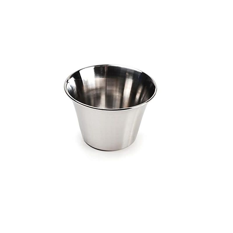 RSVP International Kitchen Prep Bowl Collection Stainless Steel, Sauce Cups, Set of 24, Silver, 1 of 6