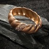 SOHI Women's California Gold Metallic Swirl Bracelet - 2 of 4
