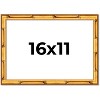 PosterPalooza | 16x11 Thin Bamboo Picture Frame, UV Acrylic, 2 Finishes - Gold and Brown - 2 of 4