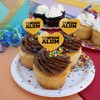 Towson University Tigers Alumn Heart Love Cupcake Picks Toppers Decoration Set of 6 - 4 of 4