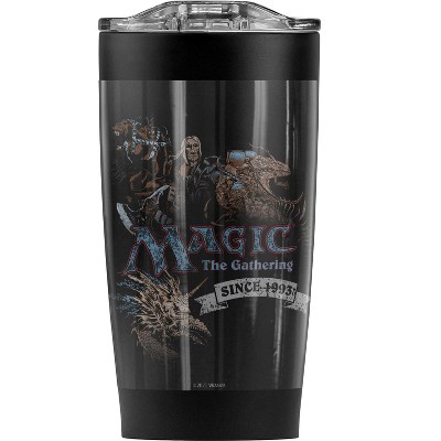 Magic The Gathering Four Pack Retro Steel Tumbler 20oz Coffee Travel Mug