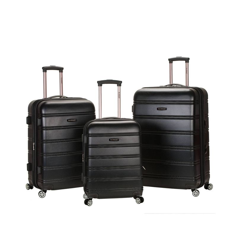Rockland Melbourne 3pc ABS Hardside Carry On Spinner Luggage Set, 1 of 11