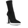 Rabha Contrasting Platform Detail Sock Boots - 2 of 4