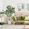 4.3 Ft Artificial Ficus Lyrata Plant with 46 Fiddle Leaves, Potted Tall Fake Plants for Indoor Outdoor Home Office Living Room Decor - 3 of 4