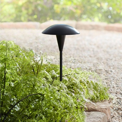 Black Mushroom Top 18" LED Pathway Light
