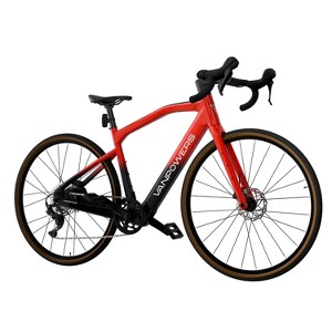 Vanpowers Adult UrbanCross Ultra 2.25' Step-Through Electric Bike - Red/Black - 1 of 4