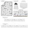 Sweet Jojo Designs Boy, Girl, Unisex/Gender Neutral Crib Bedding + BreathableBaby Breathable Mesh Liner Baby Nursery Cartoon Puppy Grey Taupe and Blue - 2 of 4