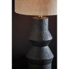 Noelle Table Lamp Textured Ceramic Black - Adesso - 2 of 3