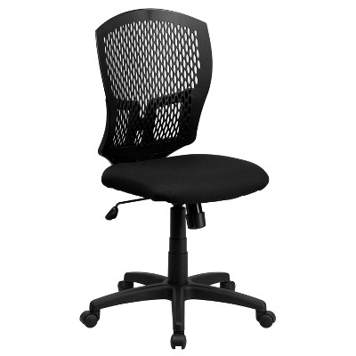 Flash Furniture Mid-Back Designer Back Swivel Task Office Chair with Fabric Seat