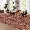 Washable Rugs for Living Room Vintage Geometric Area Rug Farmhouse Non-Slip Low Pile Carpet Home Decor - 3 of 4