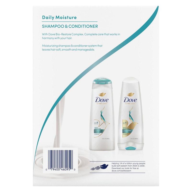 Dove Beauty Daily Moisture Shampoo &#38; Conditioner Set - 12 fl oz/ 2ct, 4 of 12