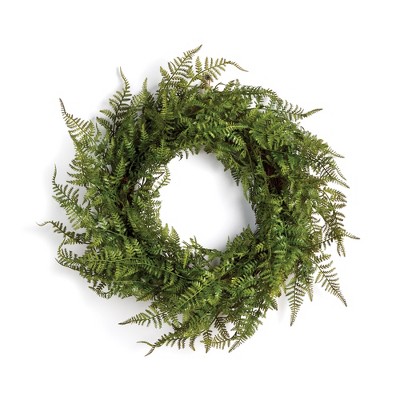 Plum & Post Fern Wreath 18"