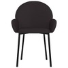 vidaXL Dining Chairs 2 pcs Black Faux Leather - 4 of 4