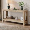 Console Table with Rounded Corners and Open Shelf, Elegant Narrow Entryway Table for Hallway, Living Room or Behind Sofa Display-The Pop Home - 2 of 4