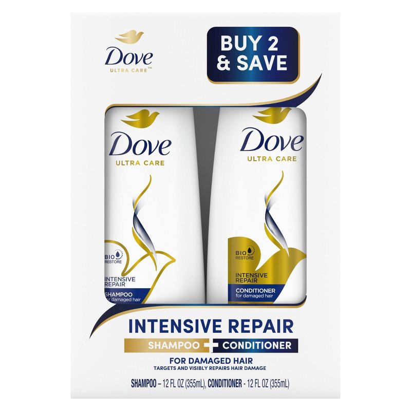 Dove Beauty Intensive Repair Shampoo &#38; Conditioner Set for Damaged Hair - 12 fl oz/ 2ct, 3 of 9