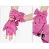 INSPIRE CHIC Women's Snap Closure Studded Bowtie Gloves - 3 of 4