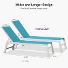 PURPLE LEAF Outdoor Chaise Lounge Set Adjustable Recliner with Side Table Aluminum Outdoor Lounger - 3 of 4