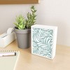 Heather Dutton Flowing Leaves Seafoam Framed Mini Art Print 4" (H) x 3" (W) x 1" (D) - Society6 - 2 of 3