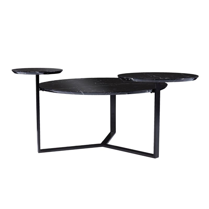 Wibeau Faux Marble Cocktail Table Black - Aiden Lane, 3 of 10