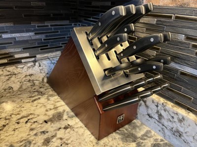 HENCKELS Definition 20-Piece Self-Sharpening Knife Block Set for Paring  Boning Santoku Chefs Car - Matthews Auctioneers